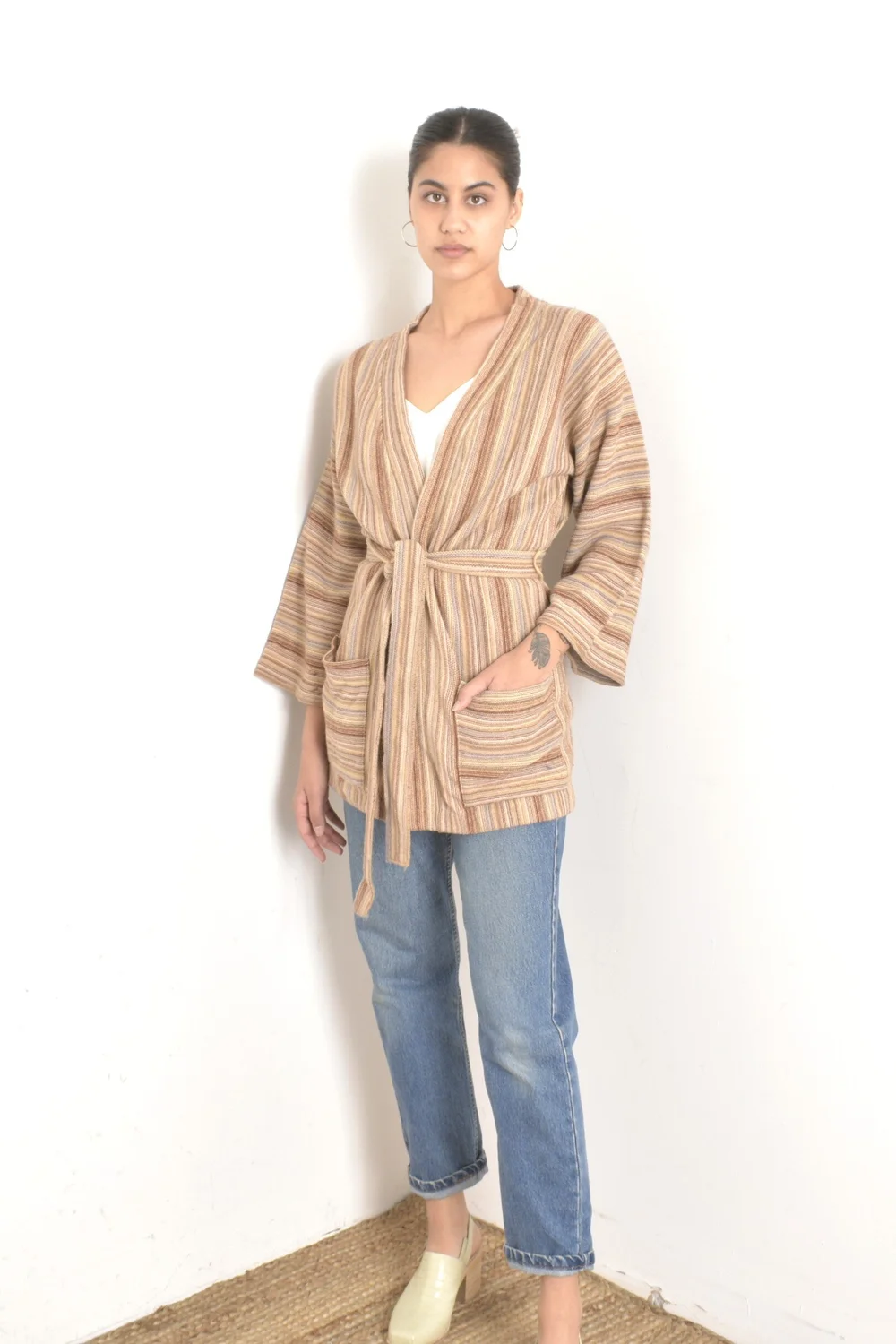 1980s Slouchy Black Mohair Sweater-M/L/XL — La Poubelle Vintage